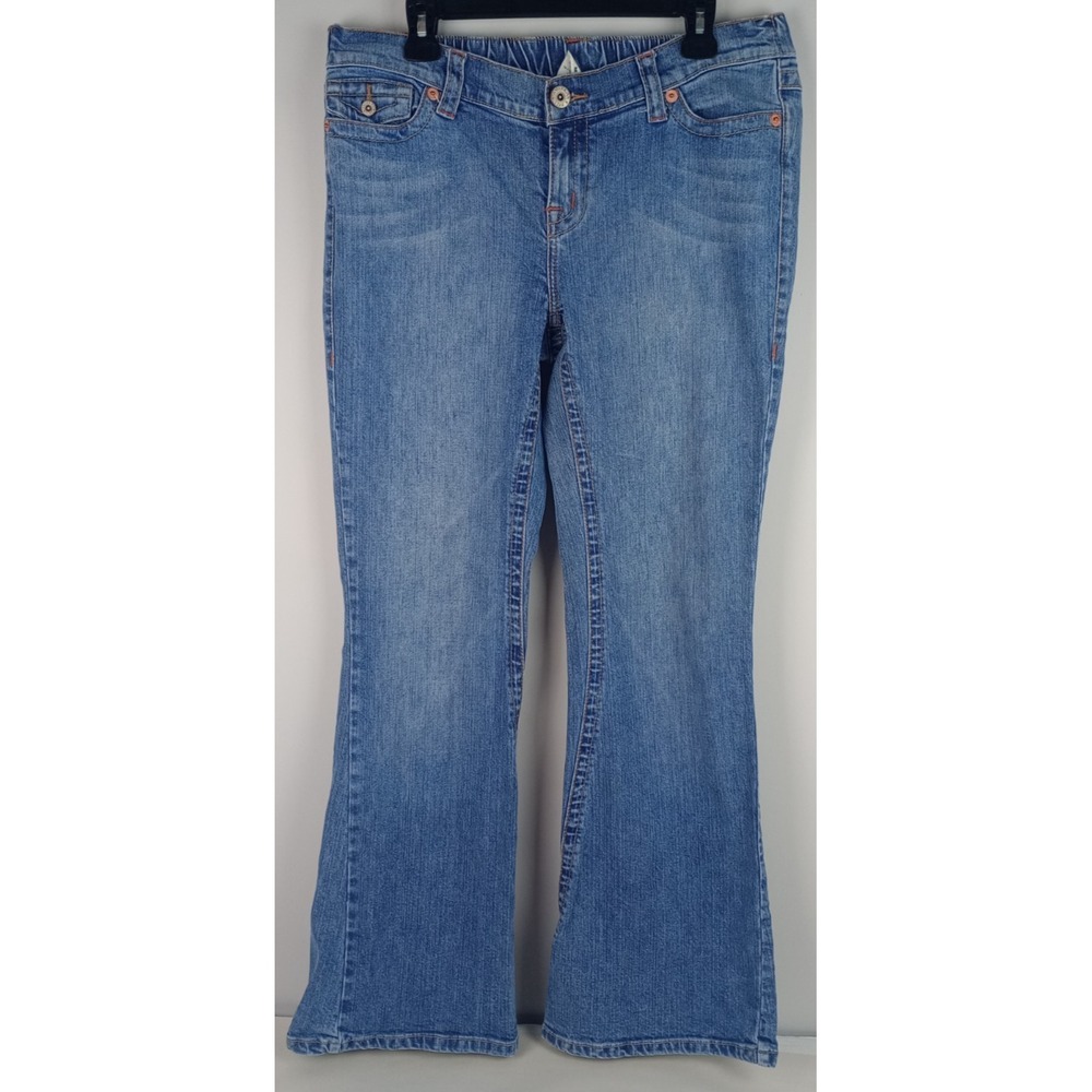 American Star Women's M Stretch Denim Boot Cut Elastic Back Jeans